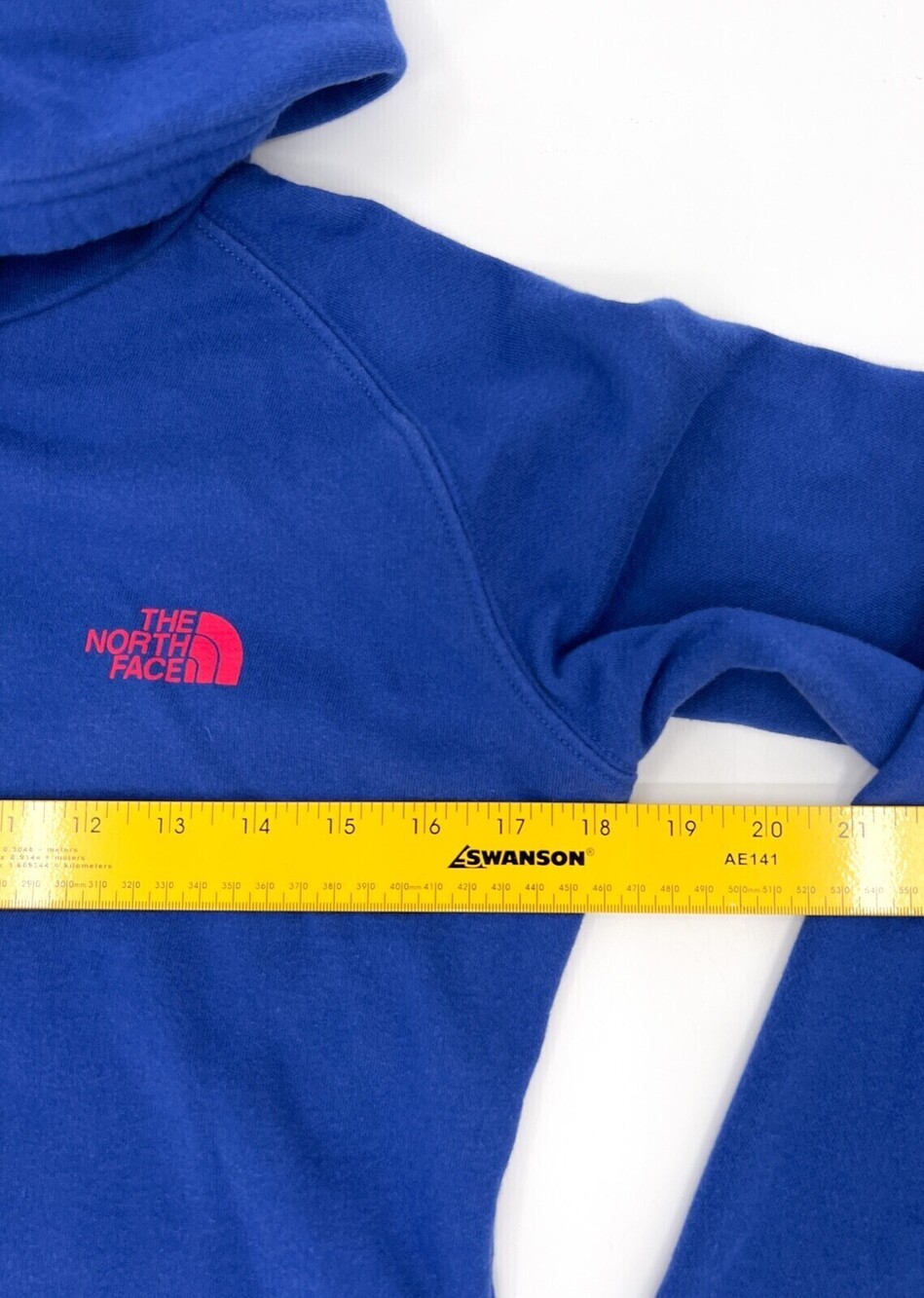 The North Face Sweater Womens Small Blue Hoodie Sweatshirt Pullover Poppies - Picture 6 of 8